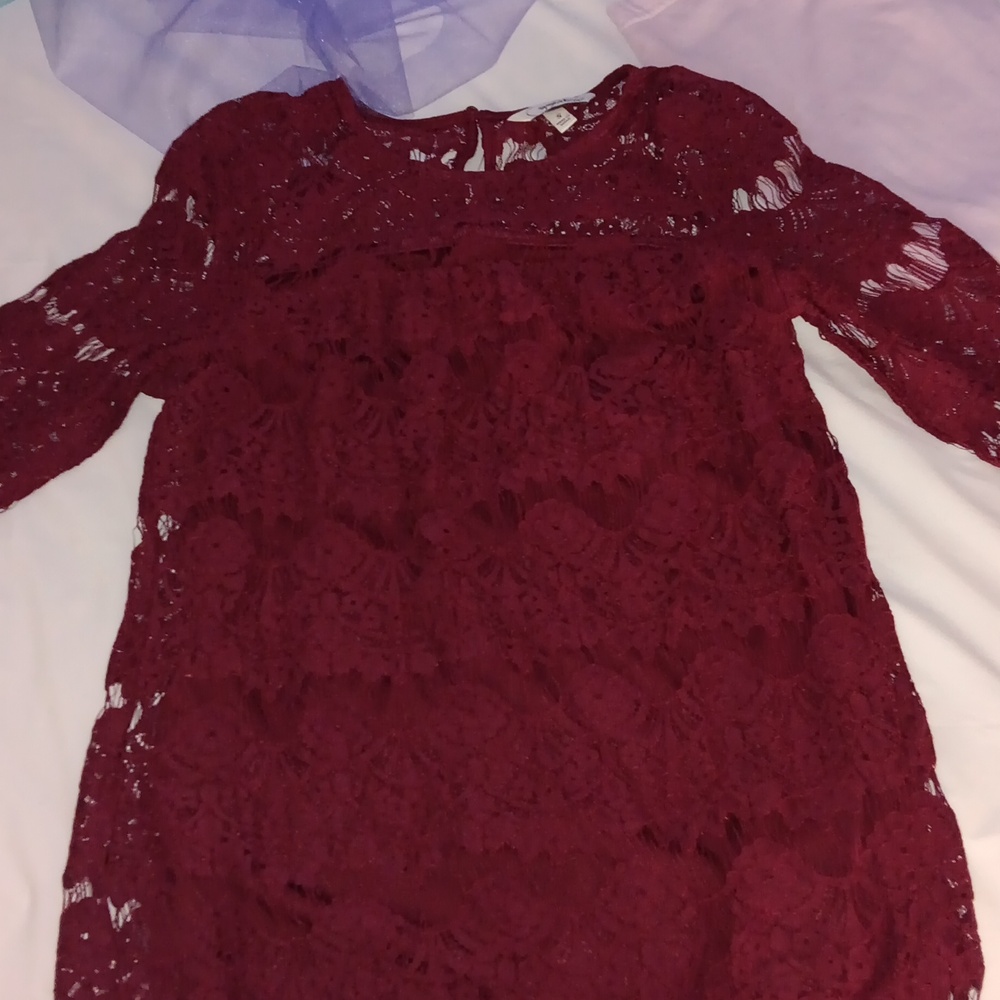 Burgundy speechless size small dress